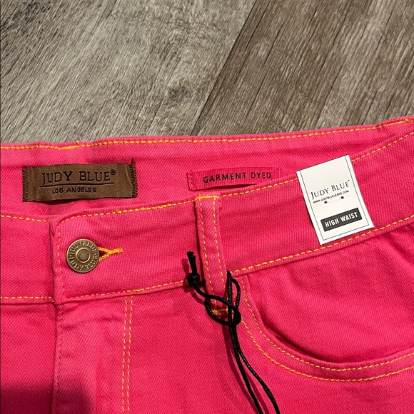 Judy Blue Hot Pink Jean Shorts - Picture 3 of 3
